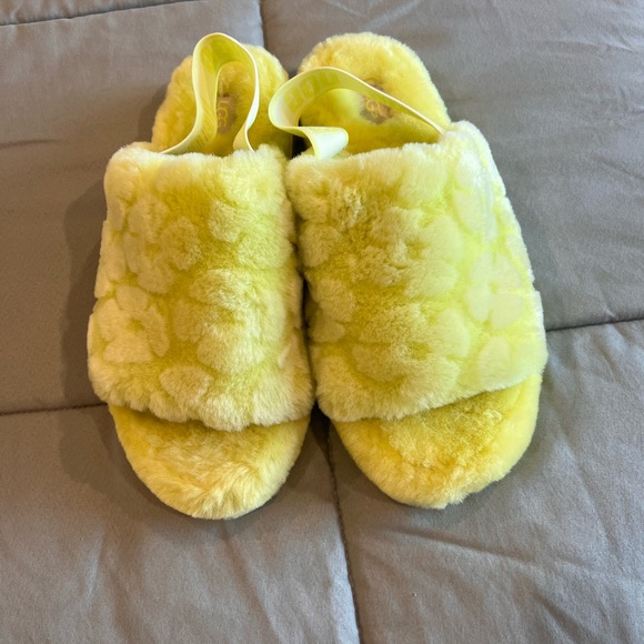 UGG Fluff Yeah Poppy Slide Pollen Poppy women size 10 - Picture 2 of 5